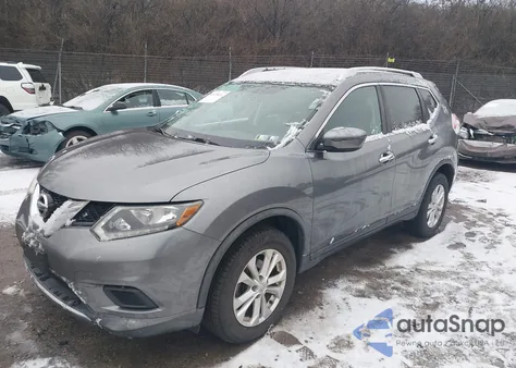 2016 Nissan Rogue Sv из США, поврежденный, VIN KNMAT2MV6GP676497